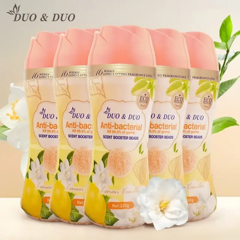 DUODUO 5 bottles of Scent Booster Beads Lemon Vanilla - 220g